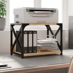 vidaXL Electrónica-Soporte de impresora 2 niveles 44x26x31,5 cm