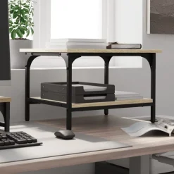 vidaXL Soporte de impresora 2 niveles 50x40x38 cm Roble Sonoma Online