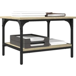 vidaXL Soporte de impresora 2 niveles 50x40x38 cm Roble Sonoma Online