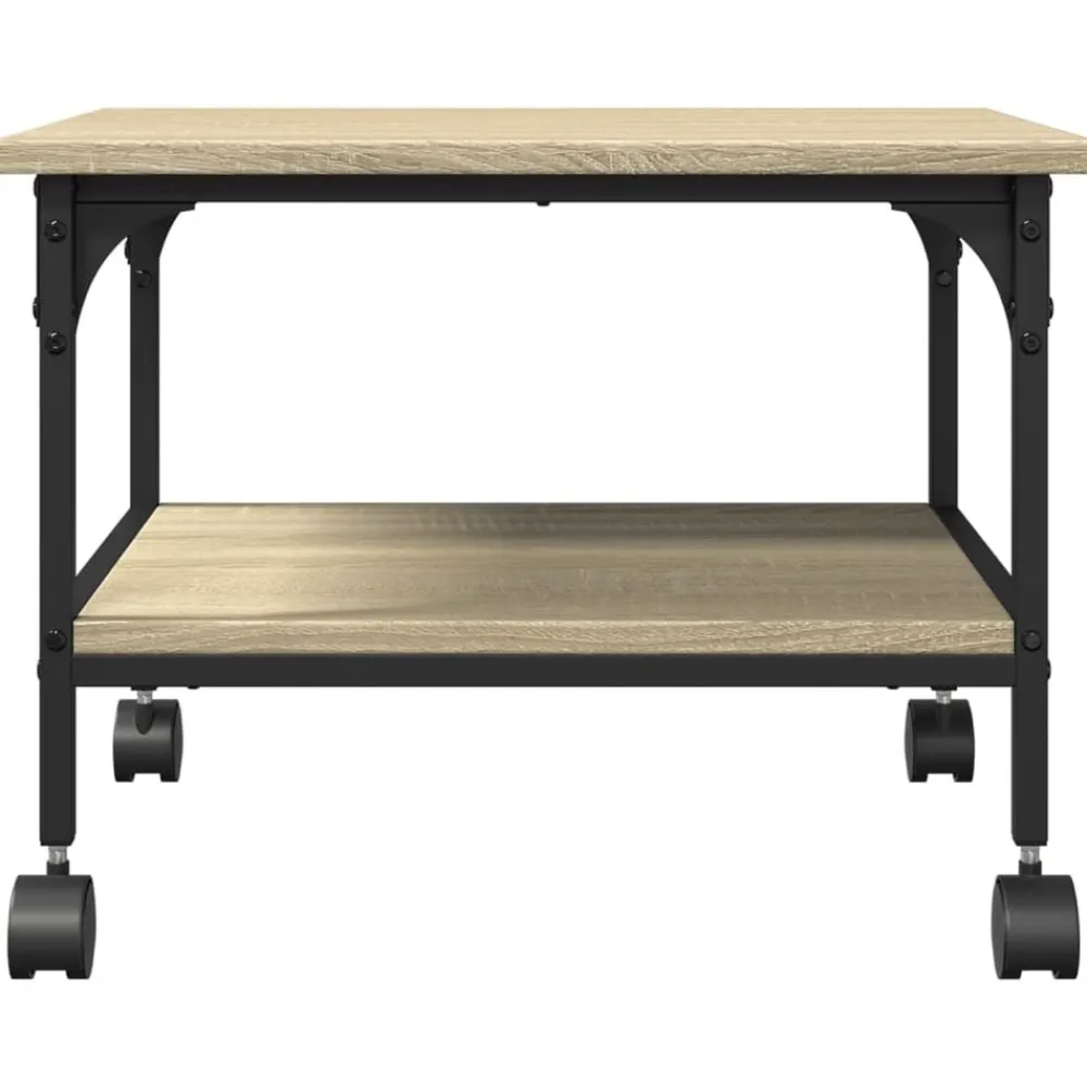 vidaXL Soporte de impresora 2 niveles 50x40x38 cm Roble Sonoma Online