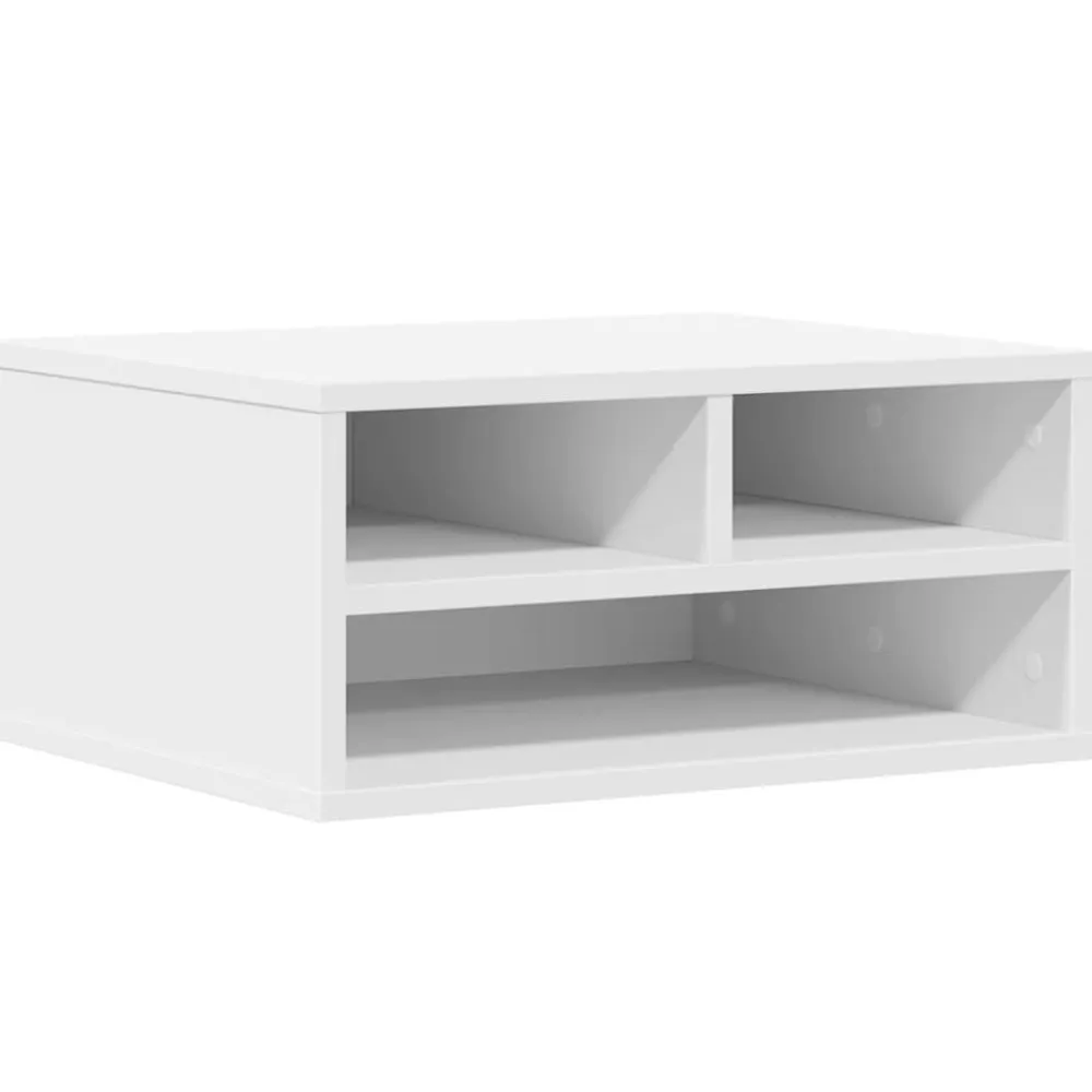 vidaXL Electrónica-Soporte de impresora madera ingeniería 49x40x22,5 cm