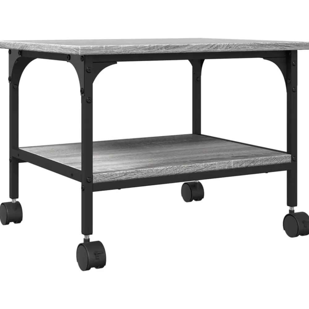 vidaXL Electrónica-Soporte de impresora 2 niveles 50x40x38 cm