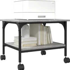vidaXL Electrónica-Soporte de impresora 2 niveles 50x40x38 cm