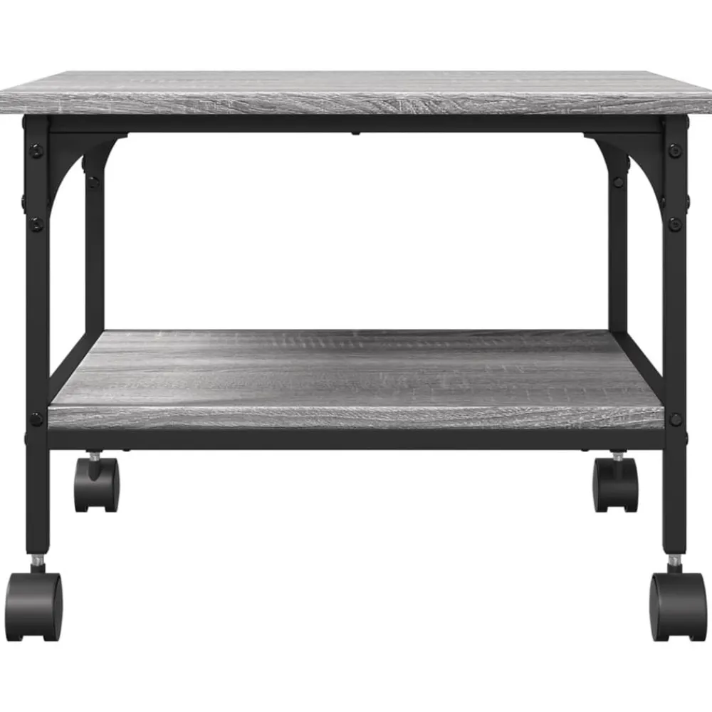 vidaXL Electrónica-Soporte de impresora 2 niveles 50x40x38 cm