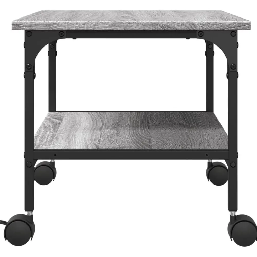 vidaXL Electrónica-Soporte de impresora 2 niveles 50x40x38 cm