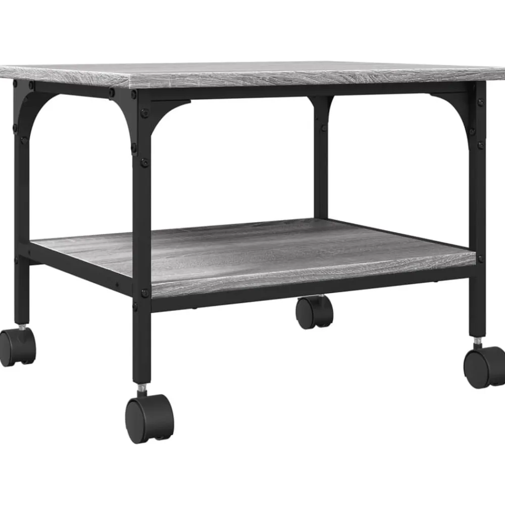 vidaXL Electrónica-Soporte de impresora 2 niveles 50x40x38 cm