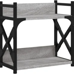 vidaXL Electrónica-Soporte de impresora 2 niveles 40x20x40 cm