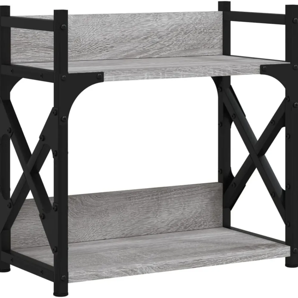 vidaXL Electrónica-Soporte de impresora 2 niveles 40x20x40 cm