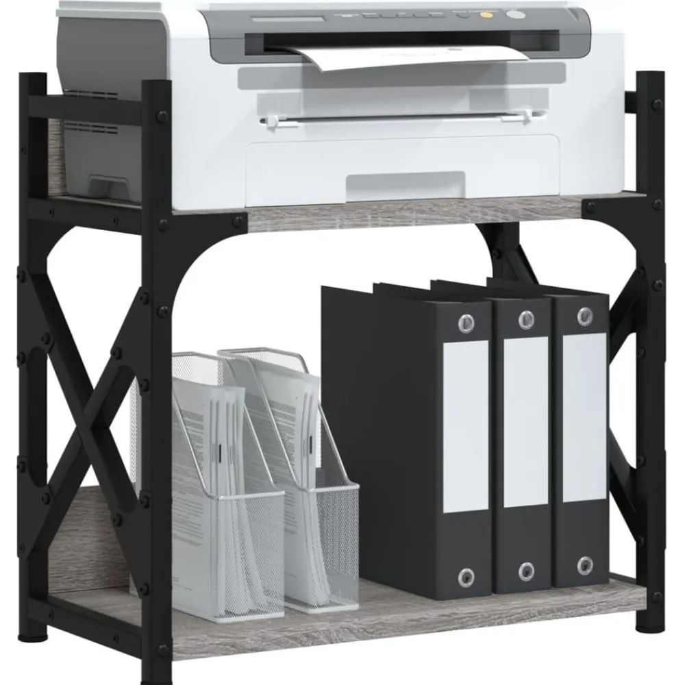 vidaXL Electrónica-Soporte de impresora 2 niveles 40x20x40 cm