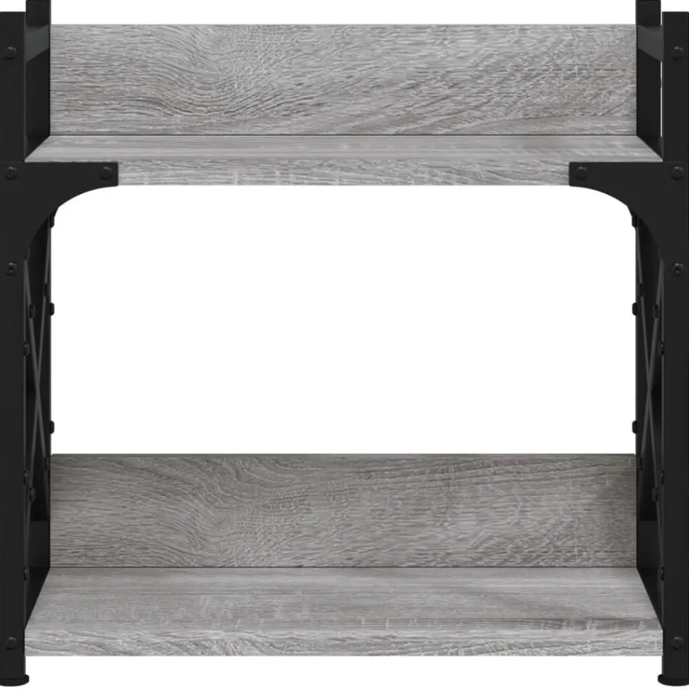 vidaXL Electrónica-Soporte de impresora 2 niveles 40x20x40 cm