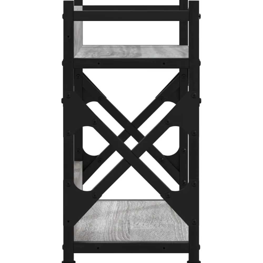 vidaXL Electrónica-Soporte de impresora 2 niveles 40x20x40 cm