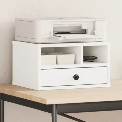 vidaXL Electrónica-Soporte de impresora madera ingeniería 40x32x22,5 cm