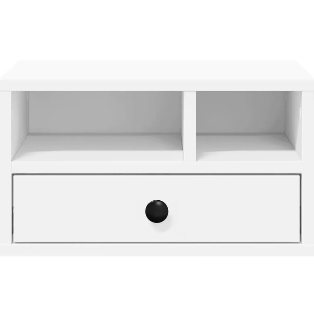 vidaXL Electrónica-Soporte de impresora madera ingeniería 40x32x22,5 cm