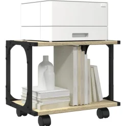 vidaXL Soporte de impresora 2 niveles 41x28x33,5 cm Roble Sonoma Online
