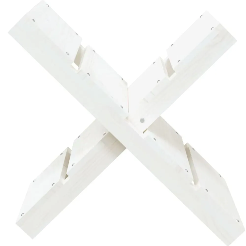 vidaXL Accesorios Para Hornos De Leña Y Chimeneas-Soporte de leña madera maciza de pino 47x39,5x48 cm