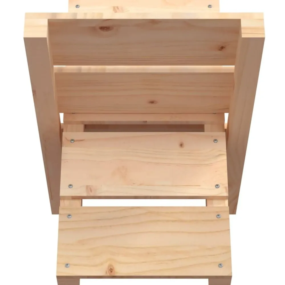 vidaXL Accesorios Para Hornos De Leña Y Chimeneas-Soporte de leña madera maciza de pino 47x39,5x48 cm