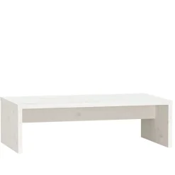 vidaXL Electrónica-Soporte de monitor madera maciza de pino 50x27x15 cm