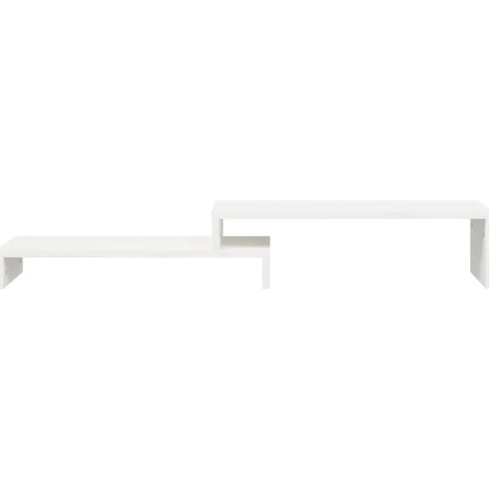 vidaXL Electrónica-Soporte de monitor madera maciza pino (52-101)x22x14 cm