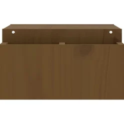 vidaXL Soporte de monitor madera maciza pino marrón miel 70x27,5x15 cm Marrón miel Sale