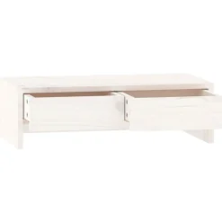 vidaXL Electrónica-Soporte de monitor madera maciza de pino 50x27x15 cm