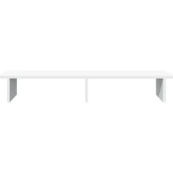 vidaXL Soporte de monitor madera maciza de pino 100x27x15 cm Blanco Best