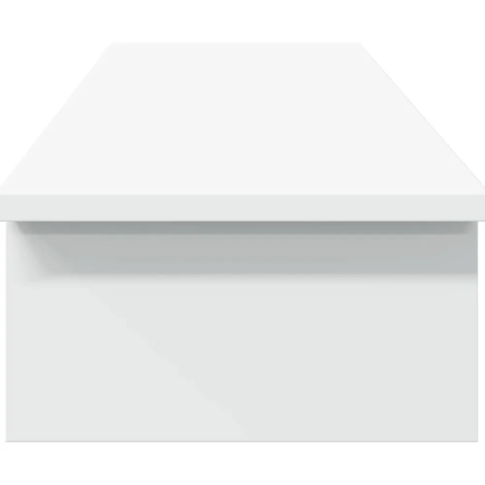 vidaXL Soporte de monitor madera maciza de pino 100x27x15 cm Blanco Best