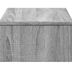vidaXL Soporte de monitor con cajones madera 50x27x15 cm Gris sonoma Outlet