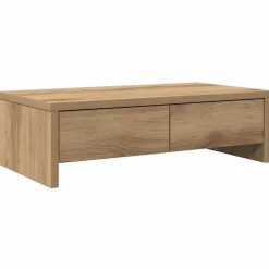 vidaXL Electrónica-Soporte de monitor con cajones madera artisian 50x27x15 cm