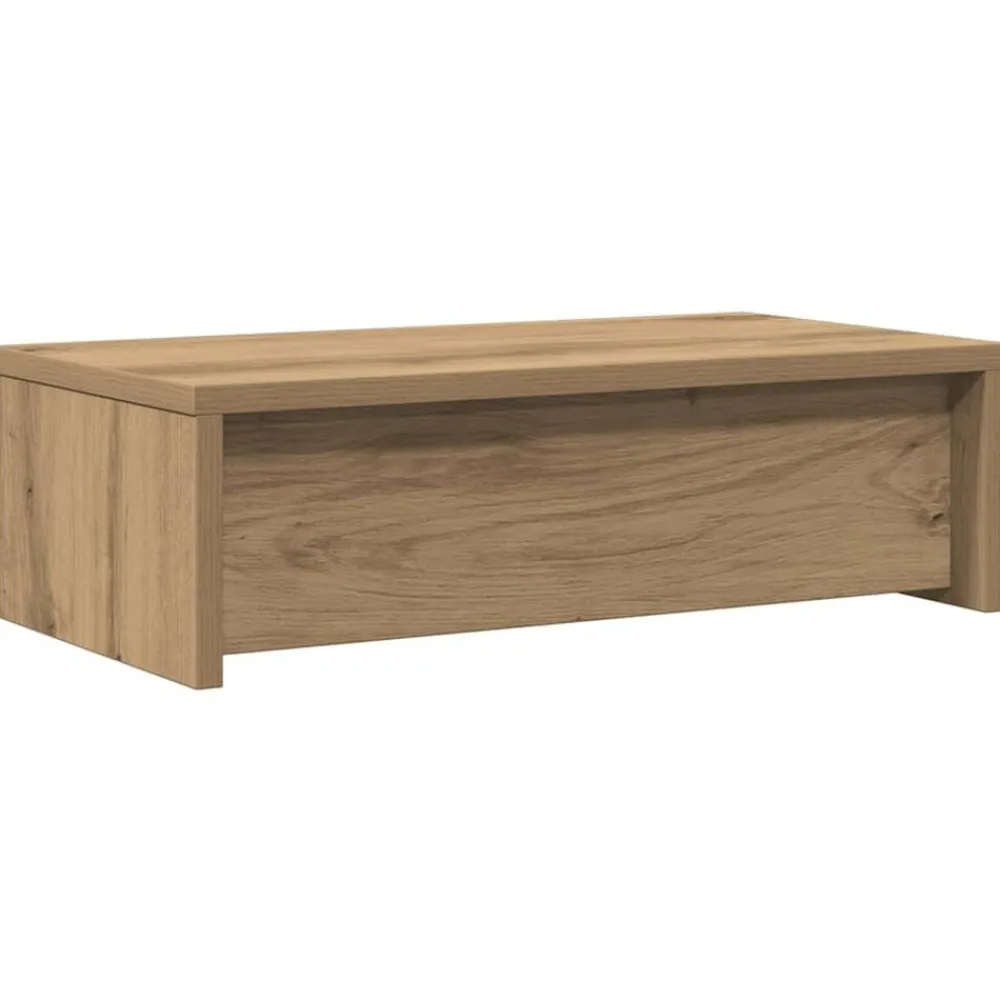 vidaXL Electrónica-Soporte de monitor con cajones madera artisian 50x27x15 cm