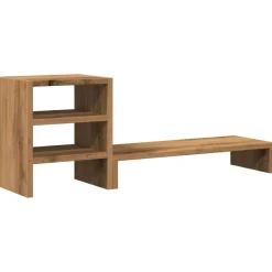vidaXL Soporte de monitor con organizador escritorio madera artisian Roble artisan Online