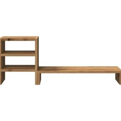 vidaXL Soporte de monitor con organizador escritorio madera artisian Roble artisan Online