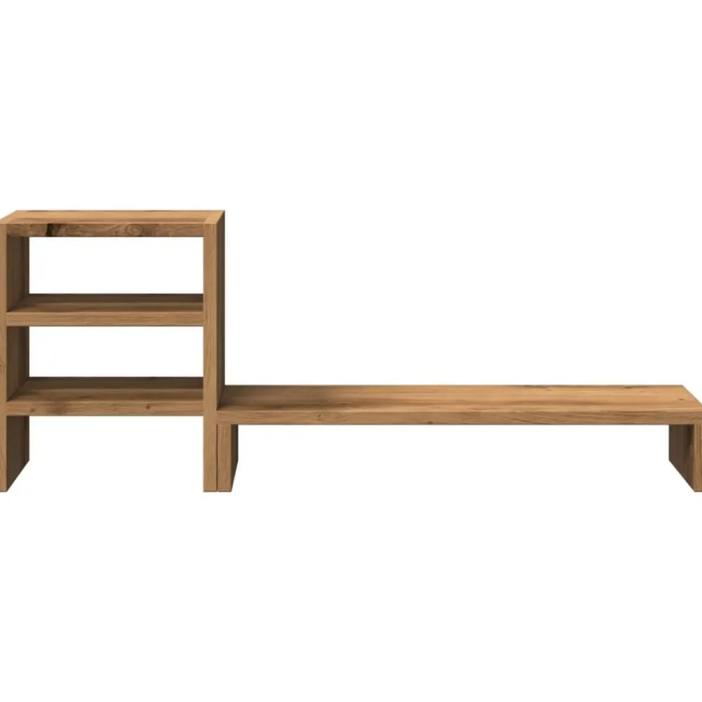 vidaXL Soporte de monitor con organizador escritorio madera artisian Roble artisan Online