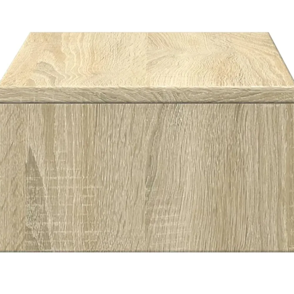 vidaXL Soporte de monitor cajones madera 50x27x15 cm Roble Sonoma Online
