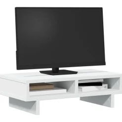 vidaXL Electrónica-Soporte de monitor cajones madera ingeniería 50x27x15 cm