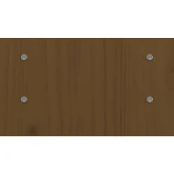 vidaXL Electrónica-Soporte de monitor madera maciza pino marrón miel 50x27x15 cm