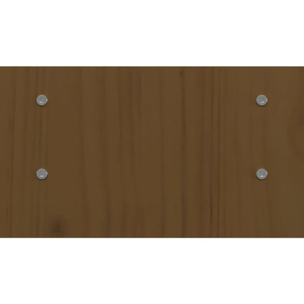 vidaXL Electrónica-Soporte de monitor madera maciza pino marrón miel 50x27x15 cm