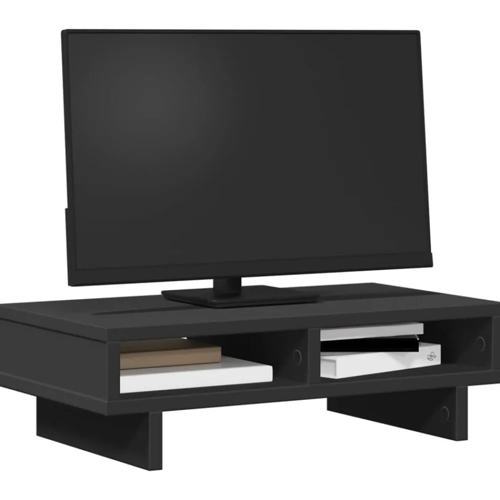 vidaXL Electrónica-Soporte de monitor madera ingeniería 50x27x15 cm