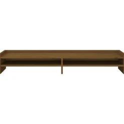 vidaXL Electrónica-Soporte de monitor madera maciza pino marrón miel 100x24x16 cm