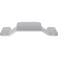 vidaXL Soporte de Montaje Flush 2 pcs Plateado 75 x 66 x 1,4 mm Acero