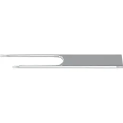 vidaXL Soporte de Montaje Flush 2 pcs Plateado 75 x 66 x 1,4 mm Acero