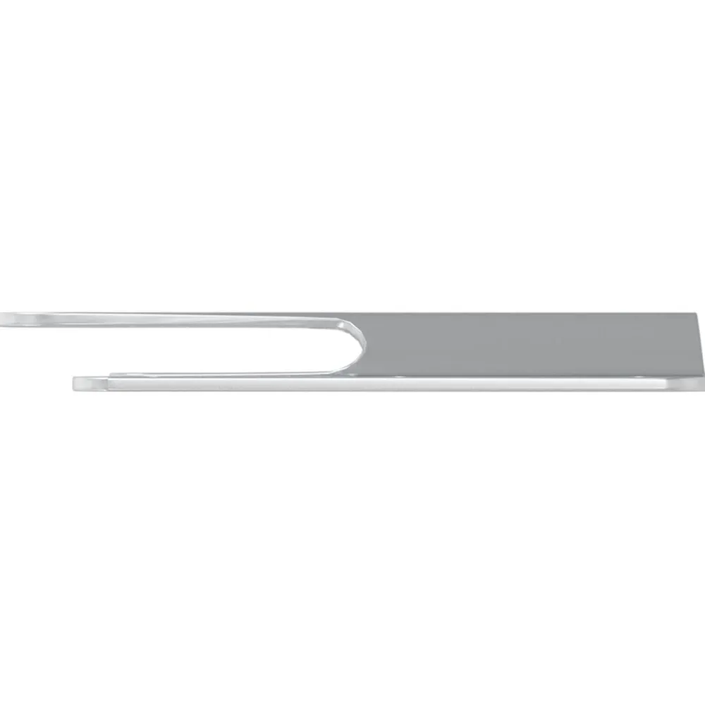 vidaXL Soporte de Montaje Flush 2 pcs Plateado 75 x 66 x 1,4 mm Acero