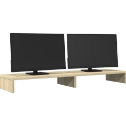 vidaXL Electrónica-Soporte de pantalla madera ingeniería 100x27x10 cm
