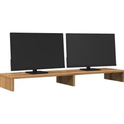 vidaXL Electrónica-Soporte de pantalla madera ingeniería artisian 100x27x10 cm