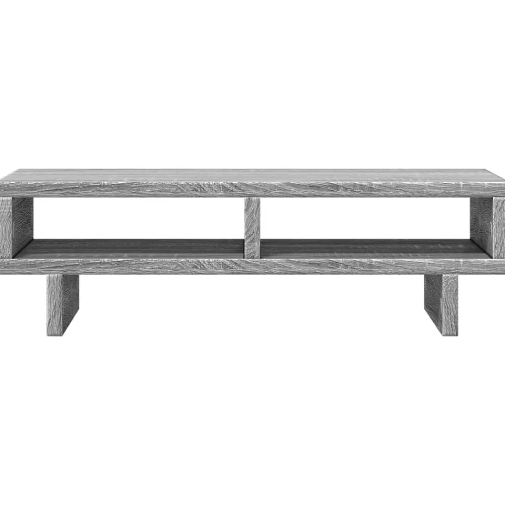 vidaXL Soporte de pantalla madera ingeniería 50x27x15 cm Gris sonoma