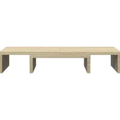 vidaXL Electrónica-Soporte de pantalla ajustable madera 60x24x10,5 cm
