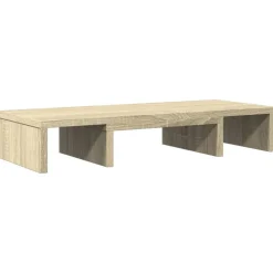 vidaXL Electrónica-Soporte de pantalla ajustable madera 60x24x10,5 cm
