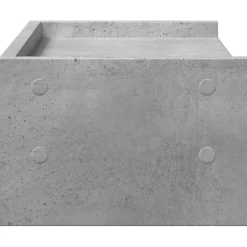 vidaXL Electrónica-Soporte de pantalla madera ingeniería gris hormigón 42x24x16 cm