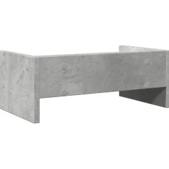 vidaXL Electrónica-Soporte de pantalla madera ingeniería gris hormigón 42x24x16 cm