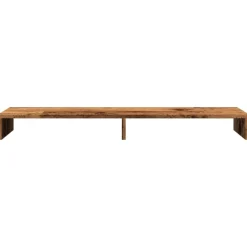 vidaXL Electrónica-Soporte de pantalla madera ingeniería envejecida 100x27x10 cm