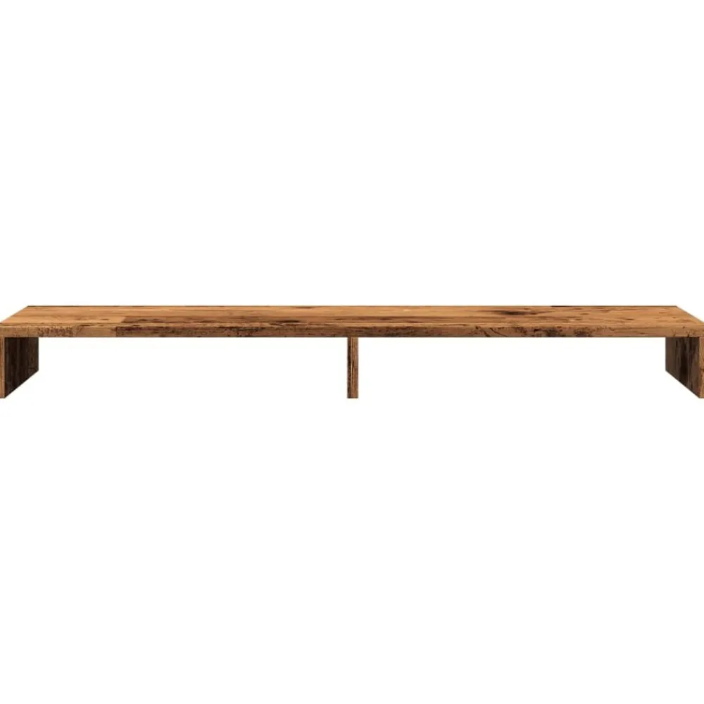 vidaXL Electrónica-Soporte de pantalla madera ingeniería envejecida 100x27x10 cm